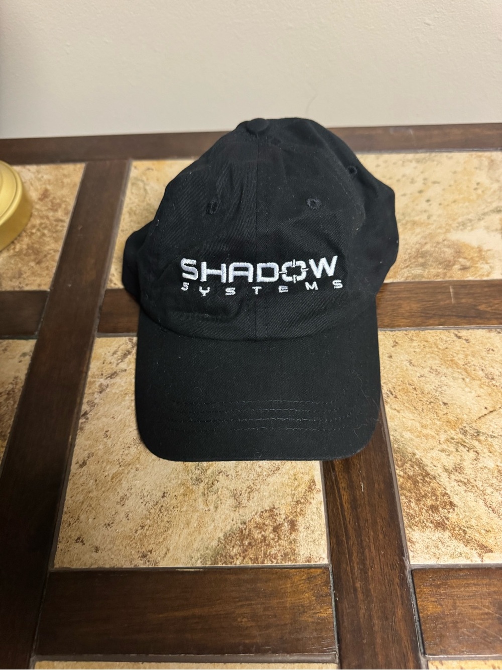 Shadow Systems Black Embroidered Baseball Cap